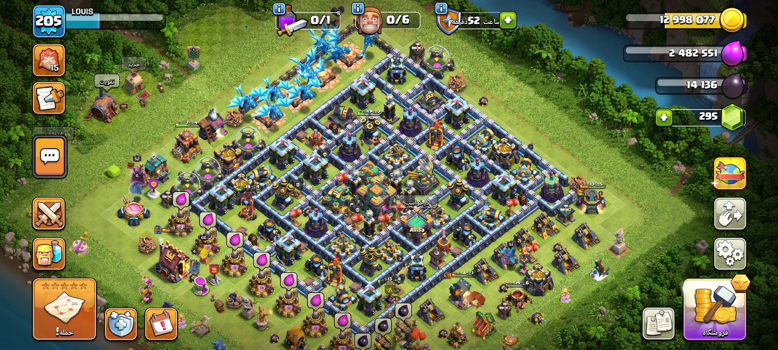 فروش اکانت کلش آف کلنز تان 14